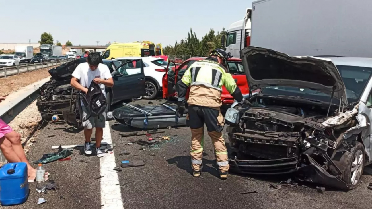 A-7 Librilla, accidente autovía
