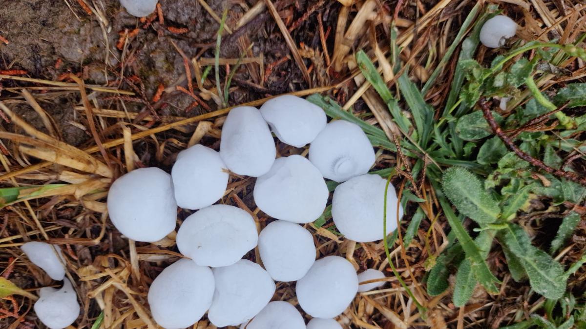 Tormentas con granizo y bruscos cambios térmicos azotan Navarra esta semana